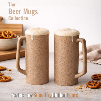 Beer Mugs Set of 2| 500 ml