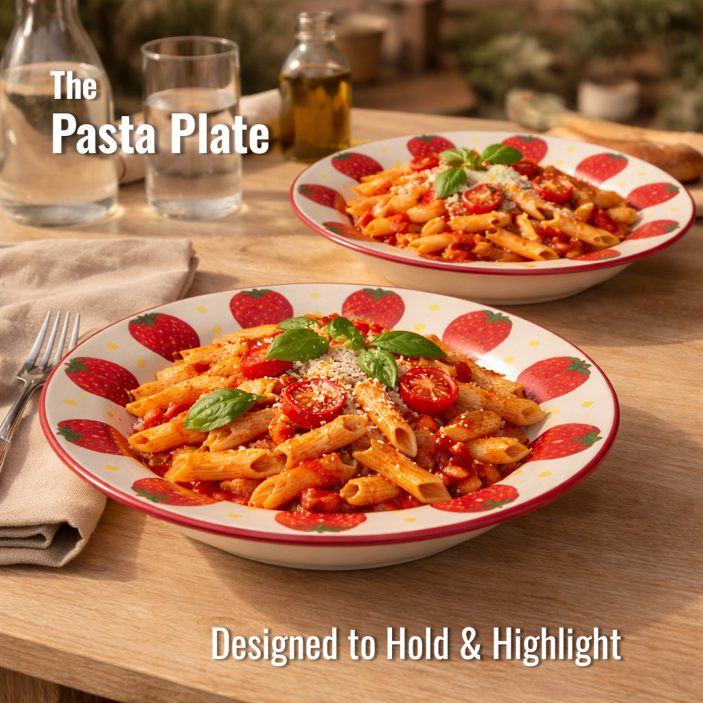Pasta Plate Set of 2| Multicolour | 450 ml each