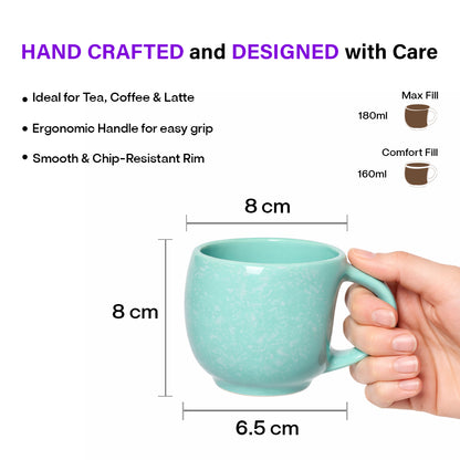 Tea Cups Set of 6 | 180 ml
