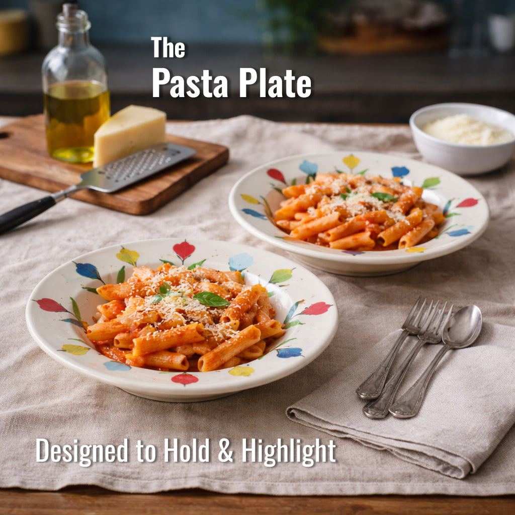 Pasta Plate Set of 2| Multicolour | 450 ml each