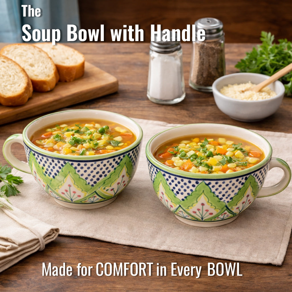 Soup Bowls Set of 2| Multicolour | 400 ml