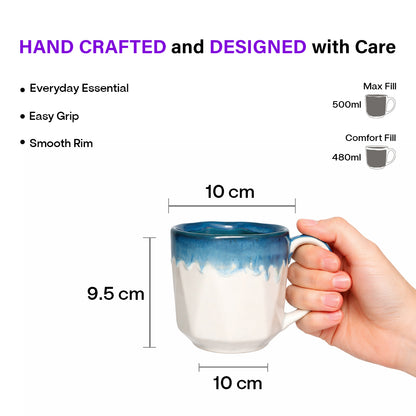 Maggie Mugs Set  of 2 |Dual Colour | 500 ml