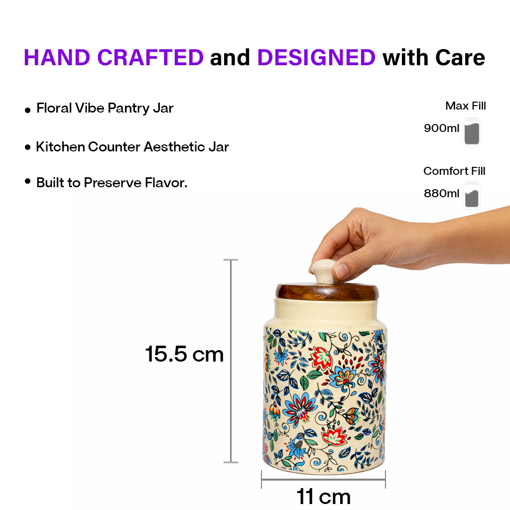 Storage Jar | Multicolor  900 ml