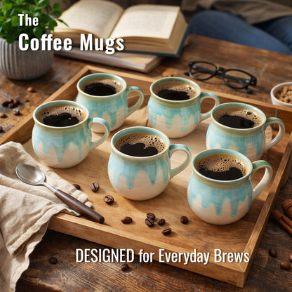 Coffee Mugs Set of 6 | 220 ml