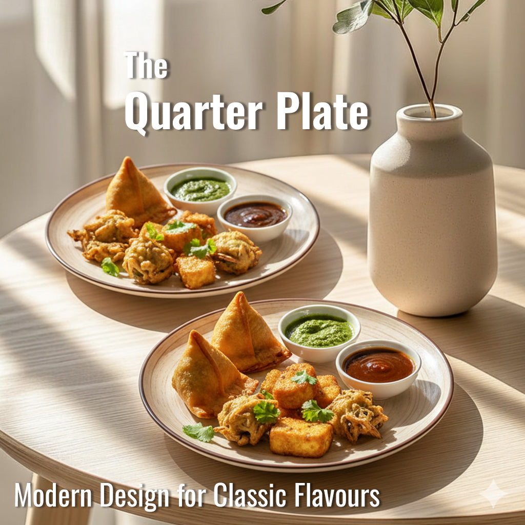 Quarter Serving Plate Set of 2 | Multicolour