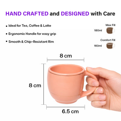 Tea Cups Set of 6 | 180 ml