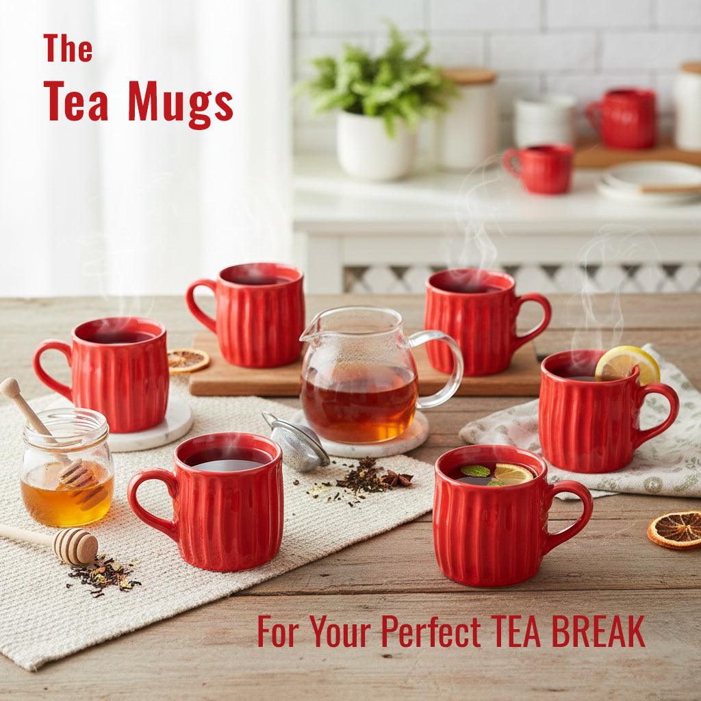Tea Cups Set of 6 | 160 ml