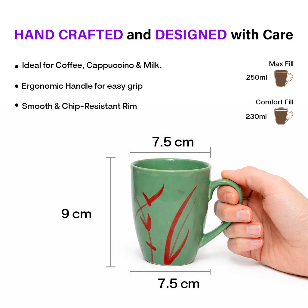 Coffee Mugs Set of 6 | 250 ml