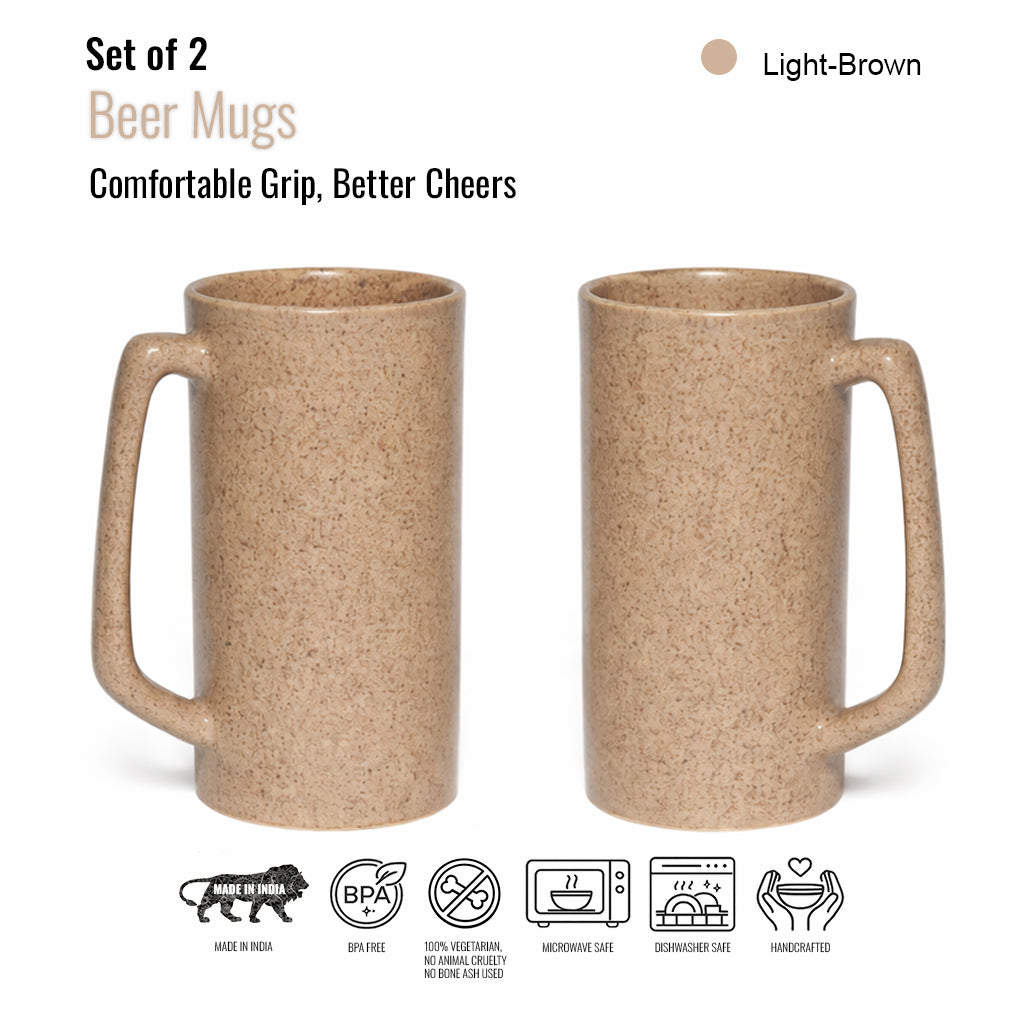 Beer Mugs Set of 2| 500 ml