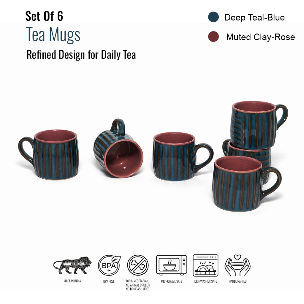 Tea Cups Set of 6 | 160 ml