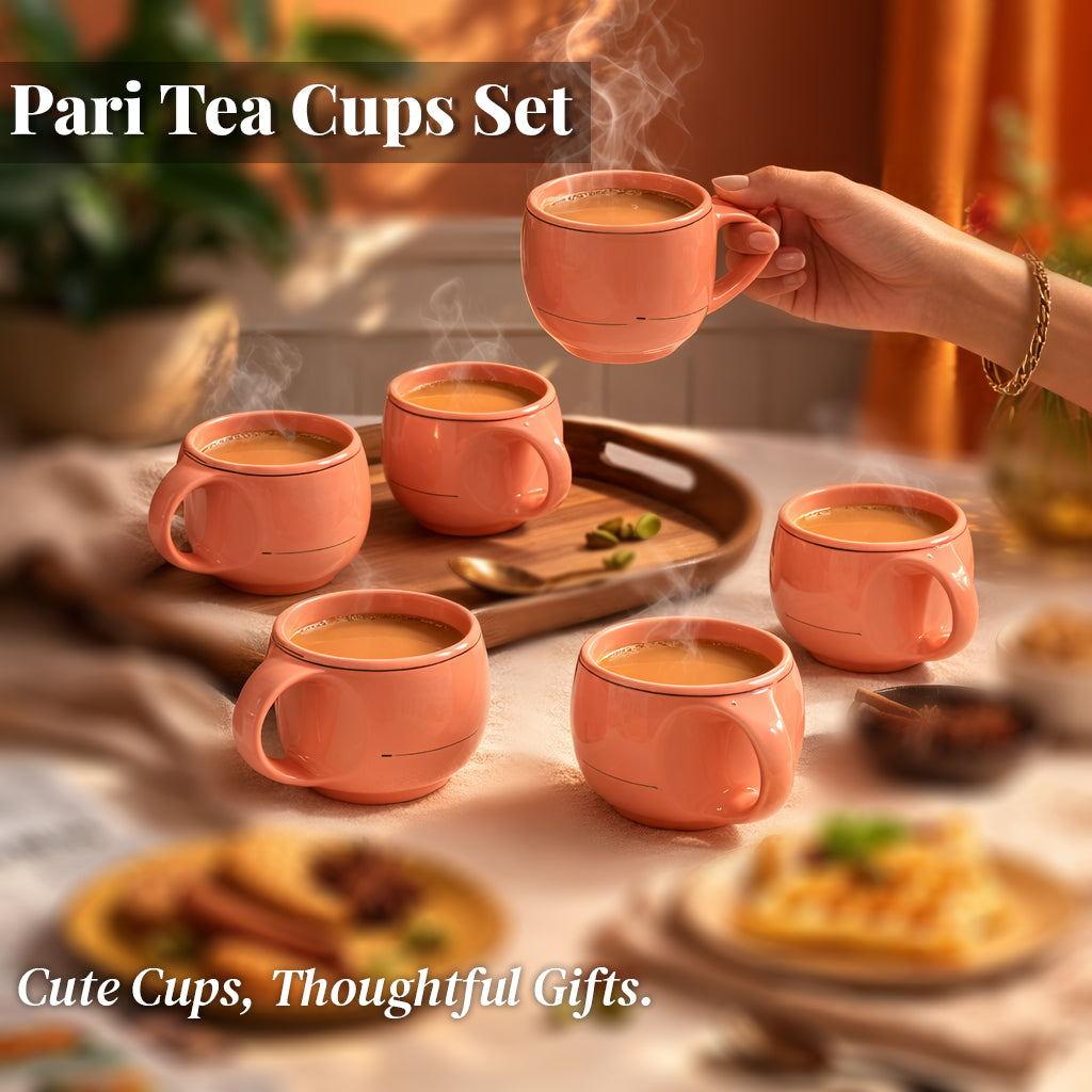 Tea Cups Set of 6 | 180 ml