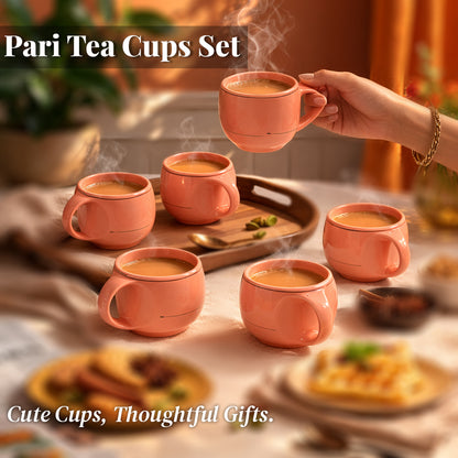 Tea Cups Set of 6 | 180 ml