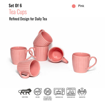 Tea Cups Set of 6 | 180ml