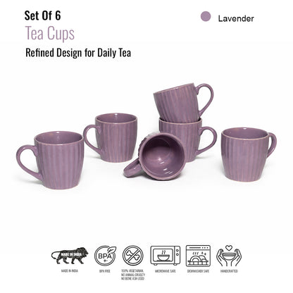 Tea Cups Set of 6 | 180ml