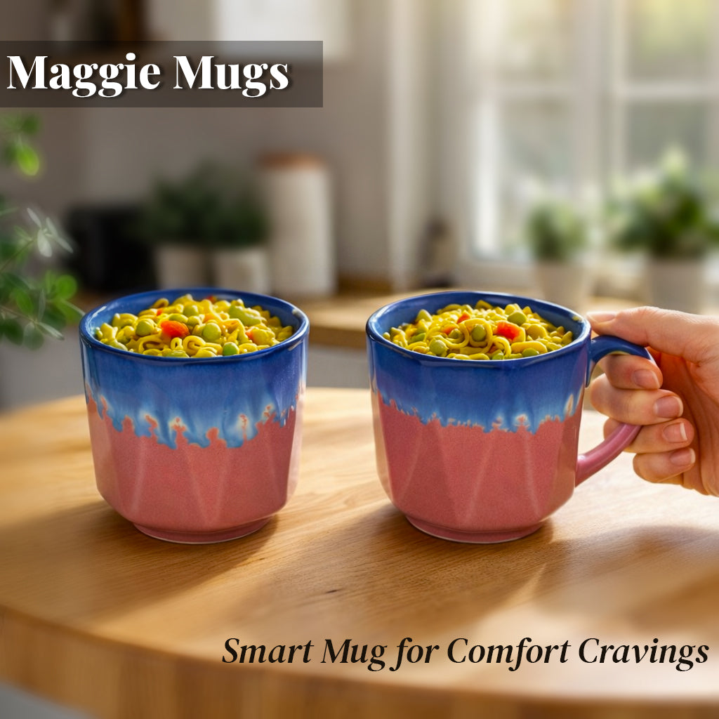 Maggie Mugs Set  of 2 |Dual Colour | 500 ml