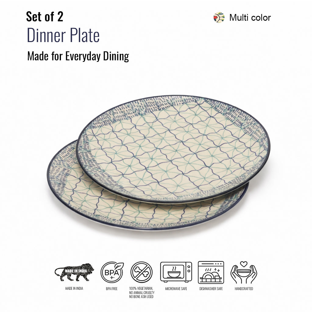 Dinner Plates Set | Multicolour