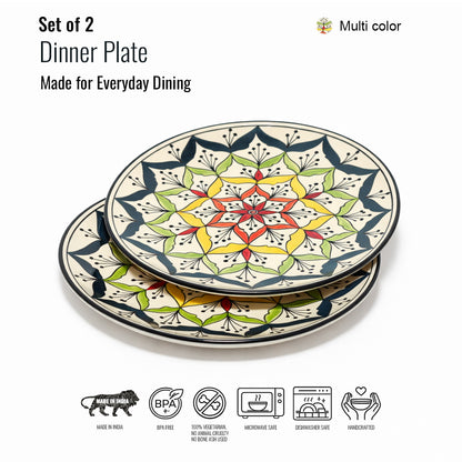 Dinner Plates Set | Multicolour