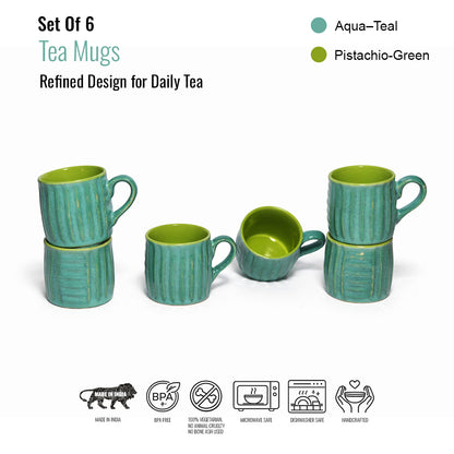 Tea Cups Set of 6 | 160 ml