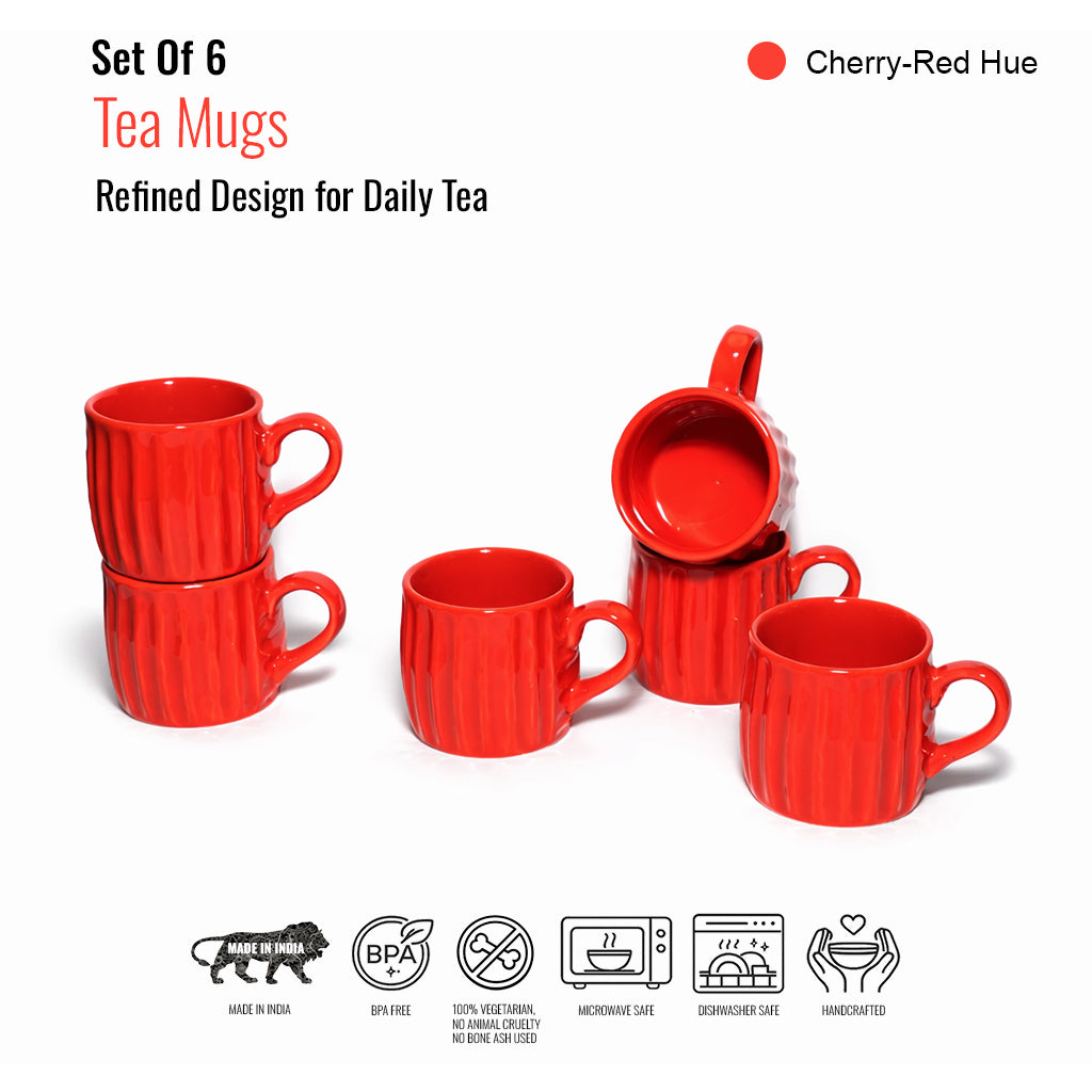 Tea Cups Set of 6 | 160 ml