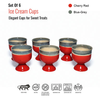 Ice Cream Cups Set of 6 | 180 ml