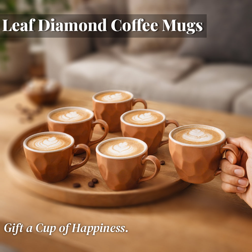 Coffee Mugs Set of 6 | Multicolour | 220ml