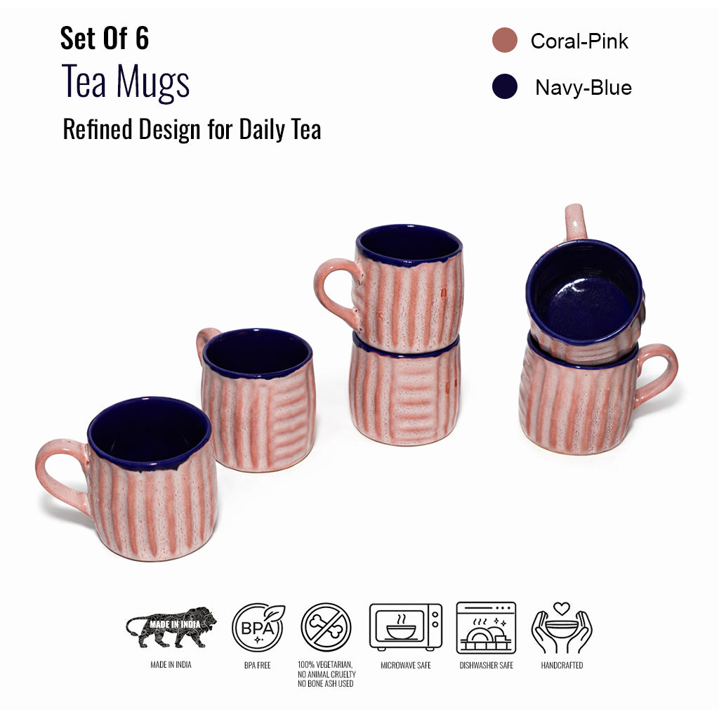 Tea Cups Set of 6 | 160 ml