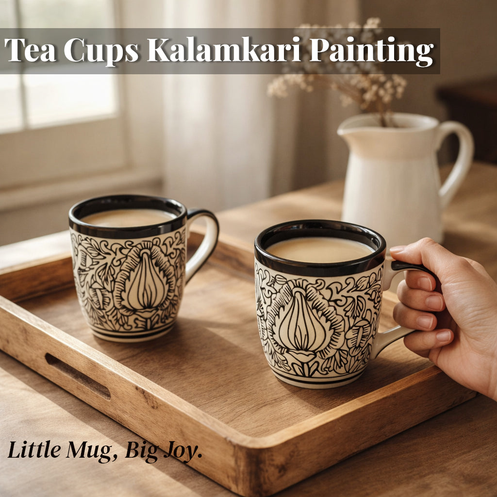 Coffee Mugs Set | Kalamkari Painting | 250 ml