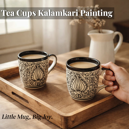 Coffee Mugs Set | Kalamkari Painting | 250 ml