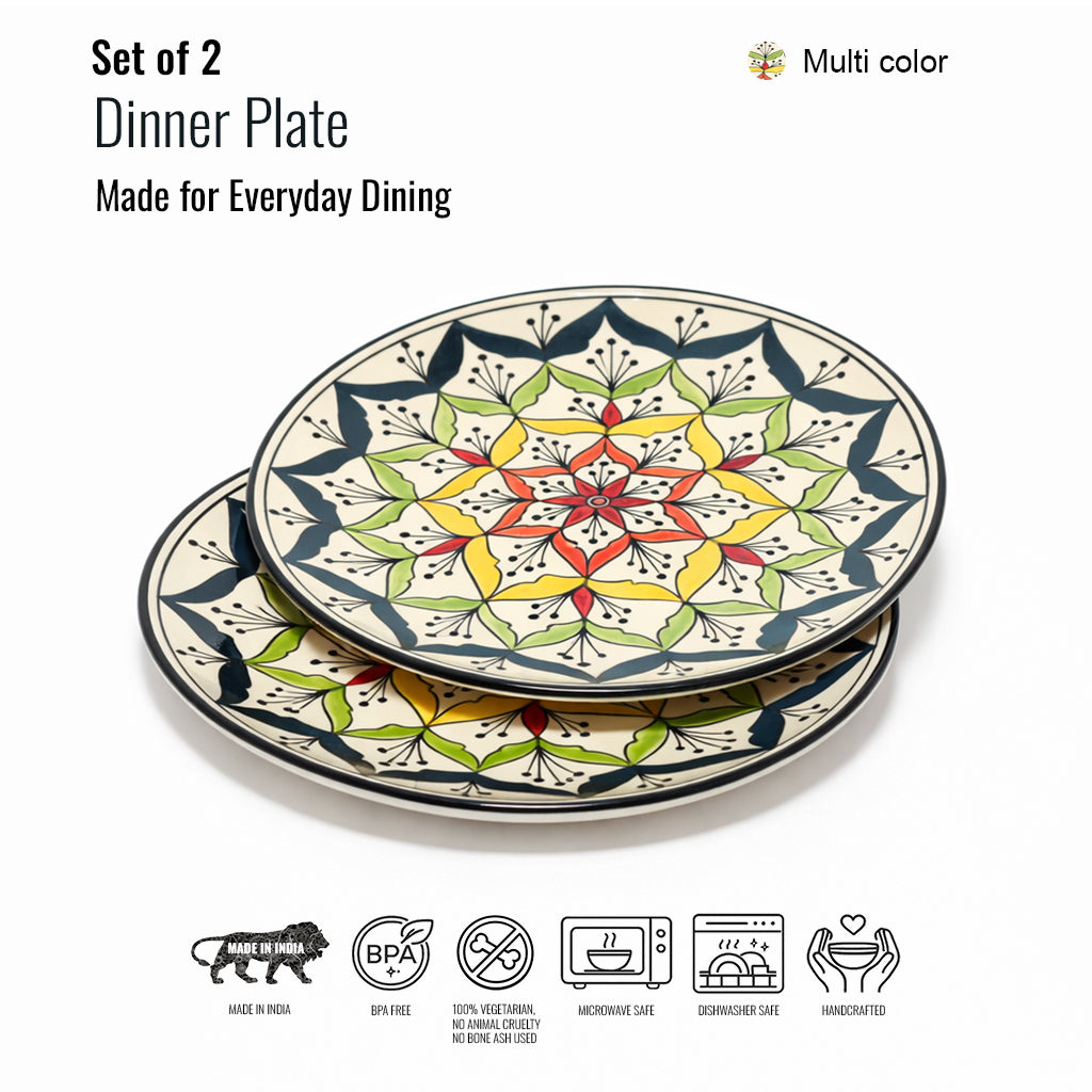 Dinner Plates Set | Multicolour