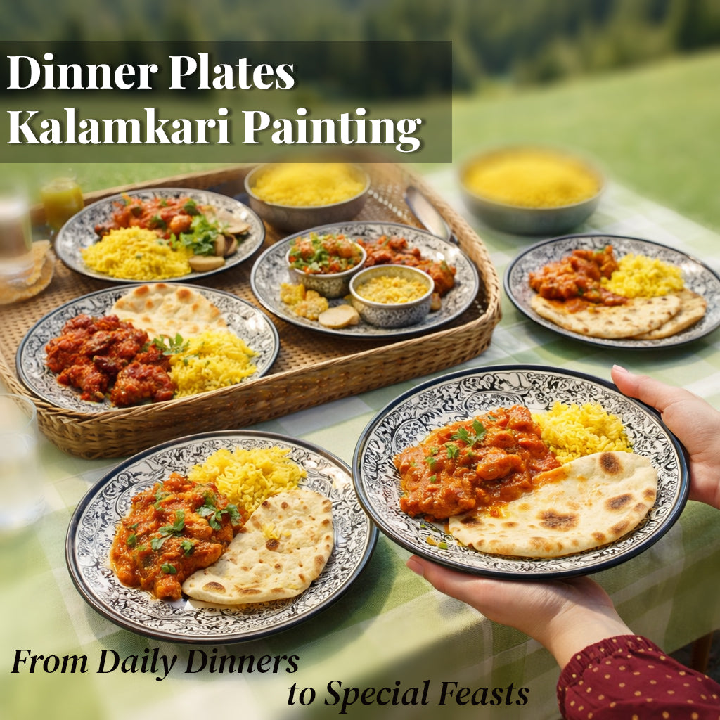 Dinner Serving Plate Set | Multicolour