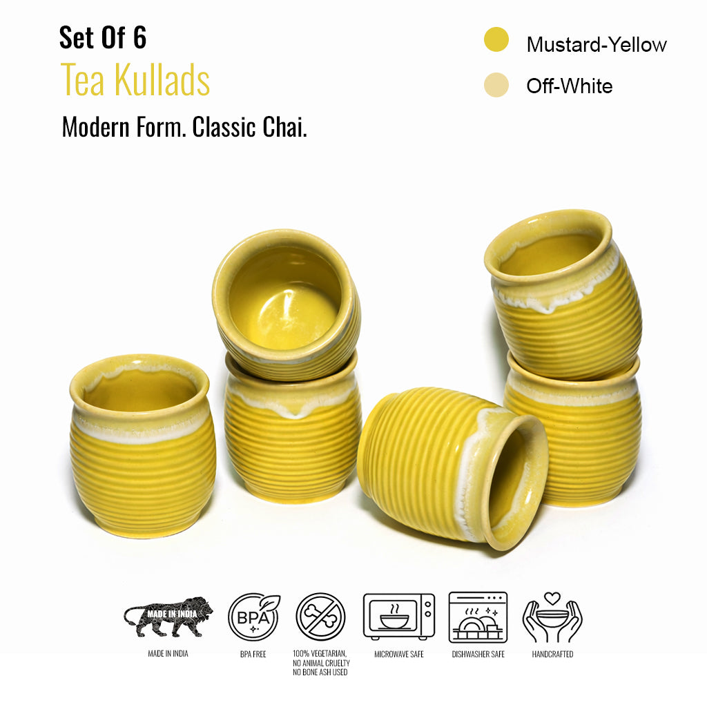 Tea Kullads Set of 6 | 220 ml