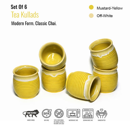 Tea Kullads Set of 6 | 220 ml