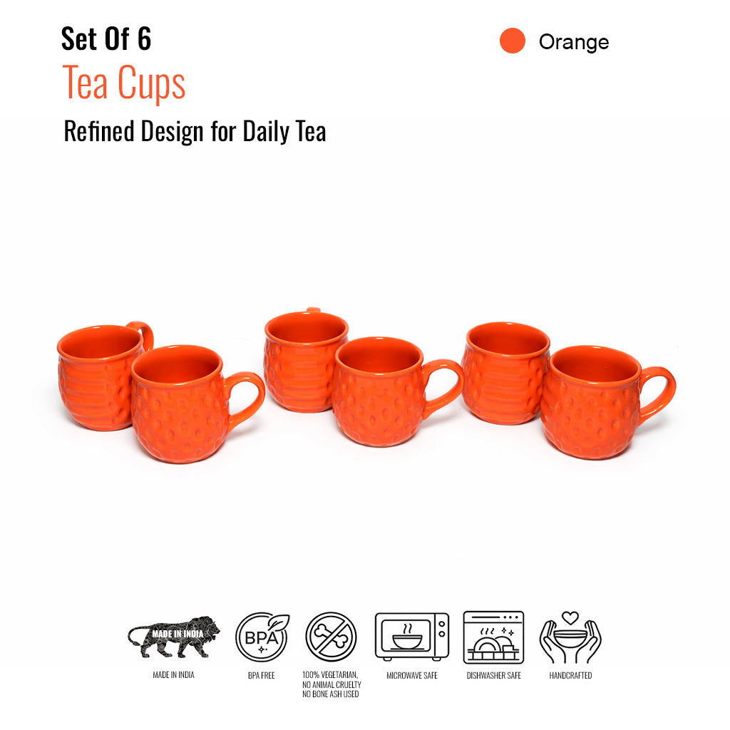 Tea Cups Set of 6 | 150 ml