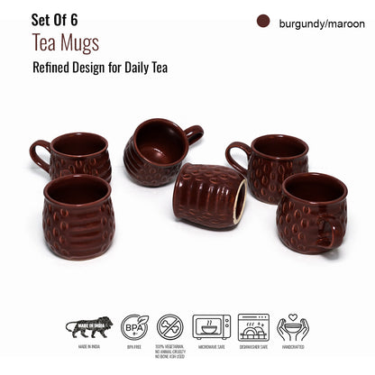 Tea Cups Set of 6 | 150 ml