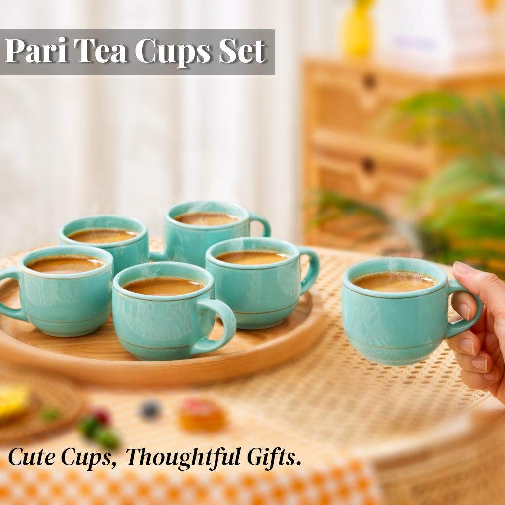 Tea Cups Set of 6 | 180 ml