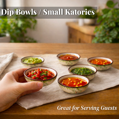 Tree Print Round Shape Dip Bowls