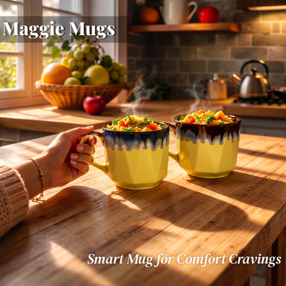Maggie Mugs Set  of 2 |Dual Colour | 500 ml