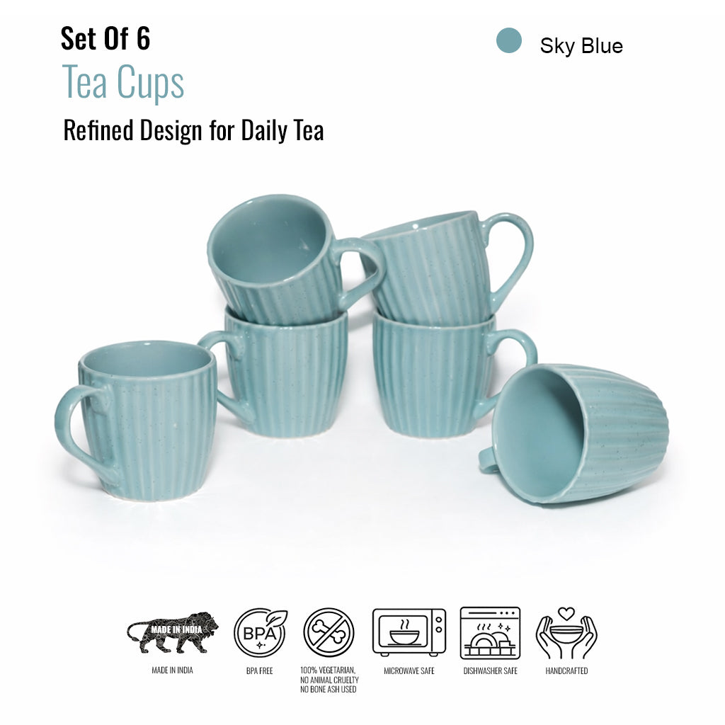 Tea Cups Set of 6 | 180ml