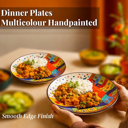 Dinner Serving Plate Set | Multicolour