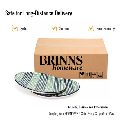 Quarter Serving Plate Set of 2 | Multicolour