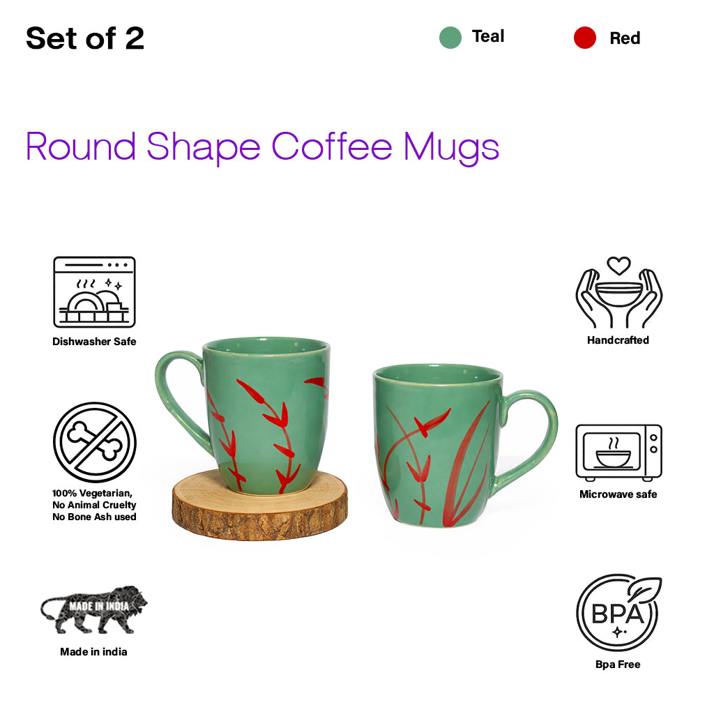 Coffee Mugs Set of 6 | 250 ml