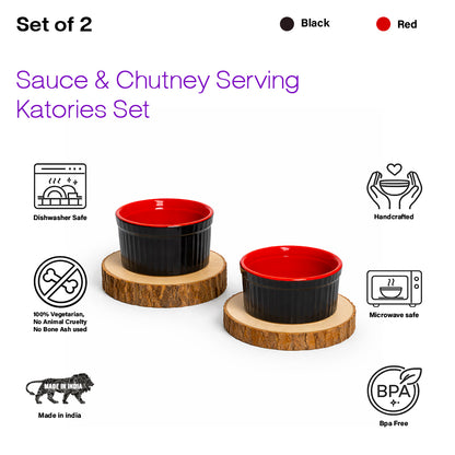 Chutney Katori/Bowls Set of 2 | 180ml