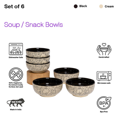 Handpainted Bowls Sets | 400 ml each