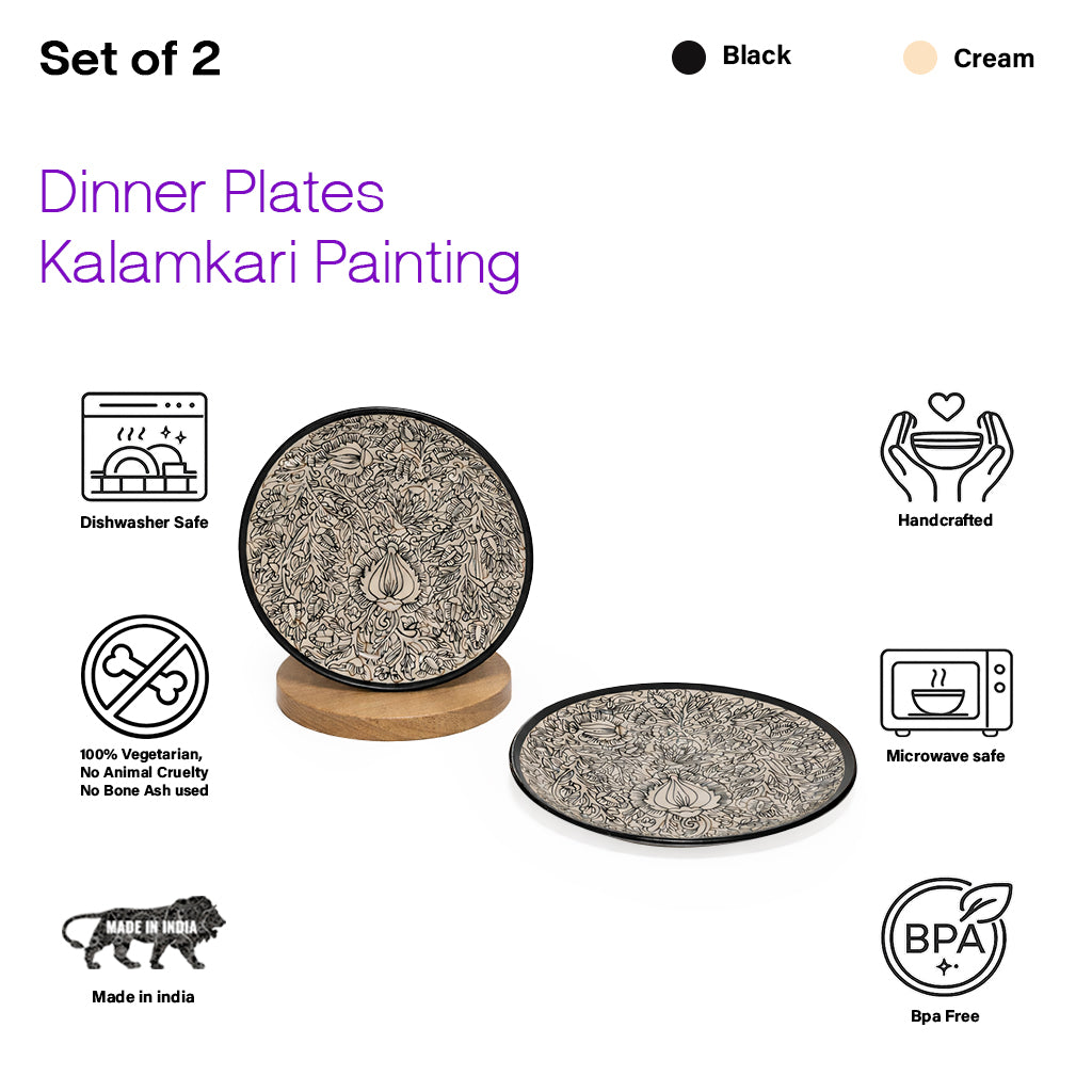 Dinner Serving Plate Set | Multicolour