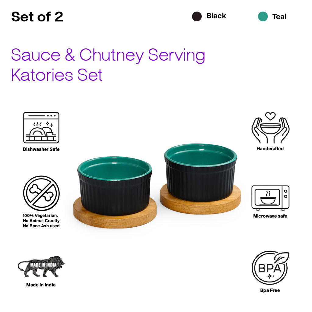Chutney Katori/Bowls Set of 2 | 180ml