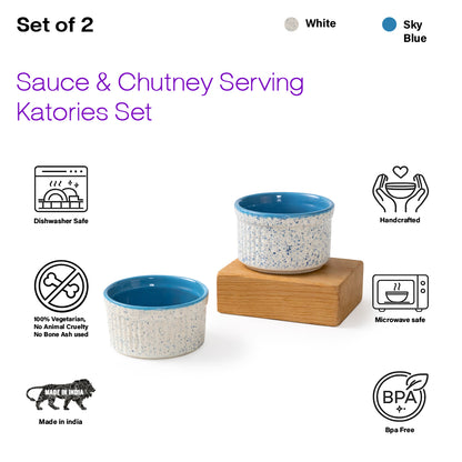 Chutney Katori/Bowls Set of 2 | 180ml