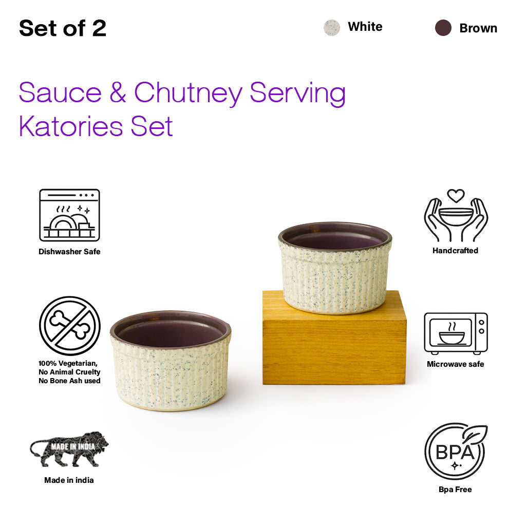 Chutney Katori/Bowls Set of 2 | 180ml