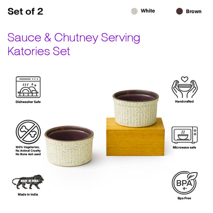 Chutney Katori/Bowls Set of 2 | 180ml