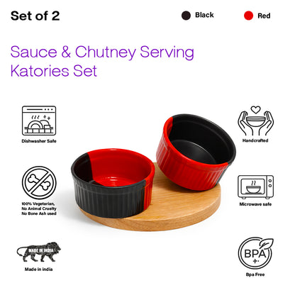 Chutney Katori/Bowls Set of 2 | 180ml