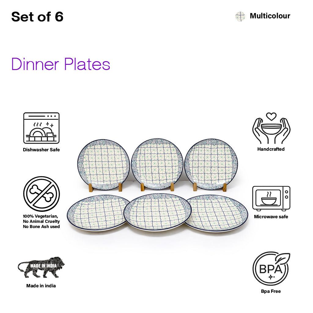 Dinner Plates Set | Multicolour